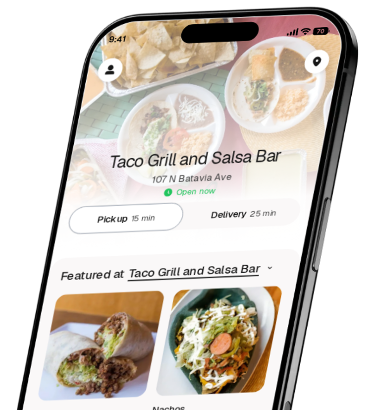 Taco Grill and Salsa Bar app preview